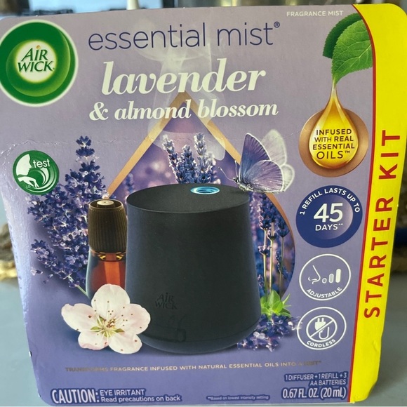 Air Wick Other - Air Wick Essential‎ Mist Starter Kit Diffuser 1 Refill Lavender & Almond Blossom